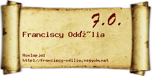 Franciscy Odília névjegykártya